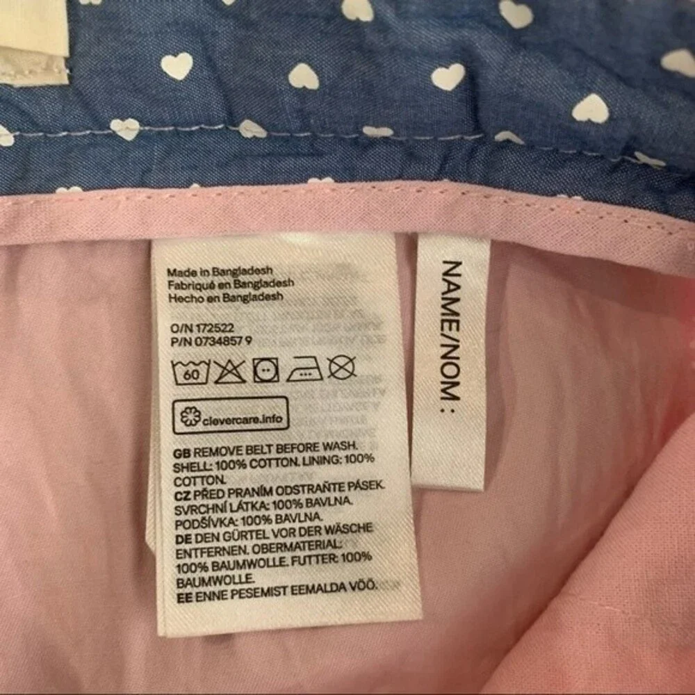 L.O.G.G. H&M Pink Girl’s cuffed shorts with belt 5/6